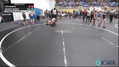 96 lbs Round Of 16 - Titus Marple, Tuttle Wrestling vs Zachary Madrid, Lincoln Christian