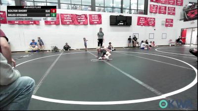 49 lbs Consolation - Kolter Short, Blackwell Wrestling Club vs Miles Steiner, Standfast