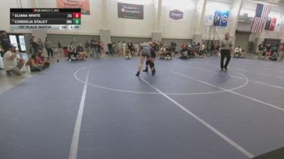 138 lbs 1st Place Match - Cordelia Staley, Sanderson Wrestling Academy vs Eliana White, Jimenez Trained Academy