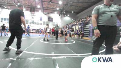 76 lbs Quarterfinal - Callen Wilkinson, Raw Wrestling Club vs Brinley Leyba, Team Tulsa Wrestling Club