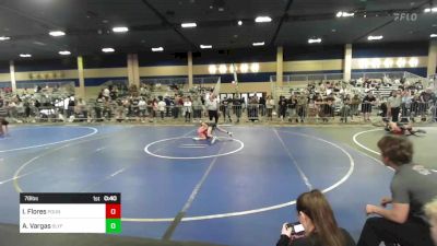 78 lbs Consi Of 8 #2 - Isaiah Flores, Pounders WC vs Alfredo Vargas, SlyFox