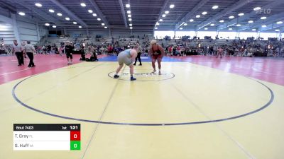 285 lbs Round Of 32 - Timothy Gray, FL vs Schey Huff, VA