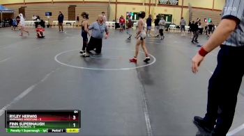 64 lbs Round 1 (10 Team) - Ryley Herwig, Warhawks Wrestling vs Finn Supernaugh, Virginia Patriots
