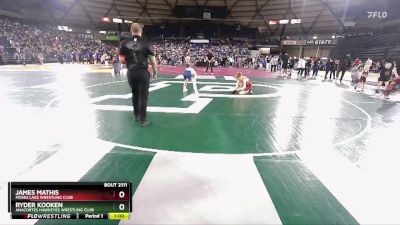 86 lbs Champ. Round 2 - James Mathis, Moses Lake Wrestling Club vs Ryder Kooken, Anacortes Hawkeyes Wrestling Club