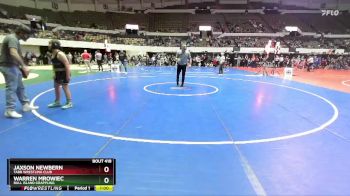 Kids Rookie Rookie 3-5 HWT C Round 1 - Warren Mrowiec, Bull Island Grappling vs Jaxson Newbern, Tabb Wrestling Club