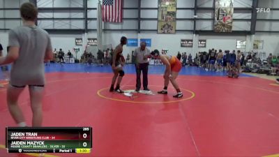 285 lbs Round 2 (3 Team) - Jaden Tran, RIVER CITY WRESTLING CLUB vs Jaiden Mazyck, MOORE COUNTY BRAWLERS - SILVER