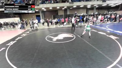 95 lbs Champ. Round 3 - Sophia Mundy, Unattached vs Kassandra Ruiz, Unattached
