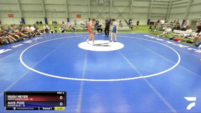 170 lbs Round 1 (8 Team) - Hugh Meyer, North Dakota Blue vs Nate Poss, Kansas Blue