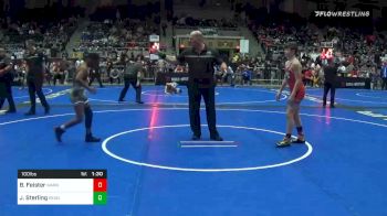 100 lbs Final - Brydon Feister, Warner Elite WC vs Jshawn Sterling, Readyrp