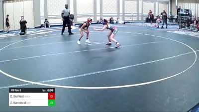 66 lbs Rr Rnd 1 - Carolina Guillent, SoCal Grappling WC vs Zaniyah Sandoval, Mat Mechanics