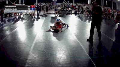 115 lbs Cons. Round 4 - Tanya Bacon, Union County High School Wrestling vs Clarissa Clipp, Franklin Wrestling Club