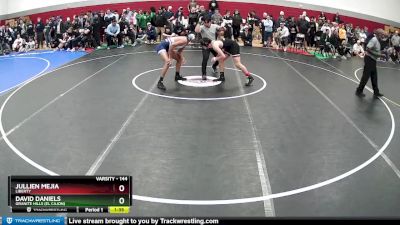 144 lbs Quarterfinal - Jullien Mejia, Liberty vs David Daniels, Granite Hills (El Cajon)