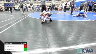 49 lbs Semifinal - Chance Farrar, Rough Riders vs Brady Wood, Husky Wrestling Club