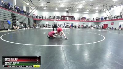 133 lbs Champ. Round 2 - Teagan Block, Northern State vs Devin Gomez, Western Colorado