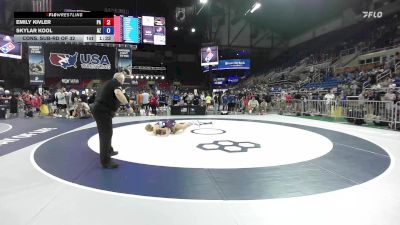 115 lbs Cons. Sub-rd Of 32 - Emily Kivler, PA vs Skylar Kool, AZ