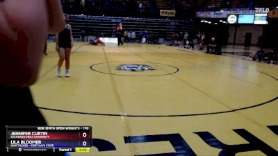170 lbs Round 2 - Lila Bloomer, Unattached - Fort Hays State vs Jennifer Curtin, Colorado Mesa University