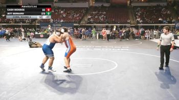 D 3 215 lbs Cons. Round 3 - Jett Bernard, St. Frederick vs Cash Monroe, St. Louis Catholic