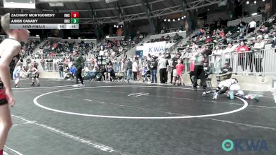 67 lbs Semifinal - Zachary Montgomery, Berryhill Wrestling Club vs Aiden Canady, Berryhill Wrestling Club