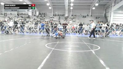 132 lbs Rr Rnd 1 - Evan Ulrich, Freakztyle Black - HSB vs Brice Woodruff, BlueWave - HSB