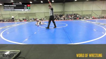 85 lbs Rr Rnd 1 - Brison Romero, Full Circle 14U vs Kole Nelson, Untouchables 14u Purple