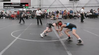 76 lbs Round 1 (6 Team) - Luke Baublitz, Steller Trained Black vs Cameron Doroshenko, Mat Assassins
