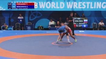 68 kg Final 3-5 - Taina Fernandez, United States vs Evangeliia Berezhnova, Russia