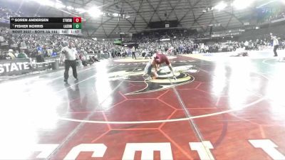 Boys 3A 144 lbs Champ. Round 3 - Fisher Norris, Lakeside (Seattle) vs Soren Andersen, Stanwood