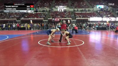 109 lbs Cons. Semi - Blake Bentley, Team Champs vs Adrien Lara, Bison Wrestling