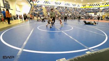 43 lbs Consolation - Weston Atkinson, Ponca City Wildcat Wrestling vs Dawsyn Hawkins, Wagoner Takedown Club