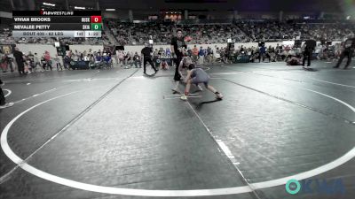 62 lbs Round Of 16 - Vivian Brooks, Husky WC vs Nevalee Petty, Skiatook Youth Wrestling