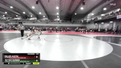 100 lbs Cons. Round 3 - Miller Austin, FH Jr Vikings Wrestling Club-AAA vs Teytem Barber, Lebanon Yellowjacket Wrestling-AAA 