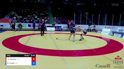 57kg Cons. Semi - SueAnne Harms, Saskatoon WC vs Gabriiela Cross, Dinos WC