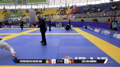 Luca Lira Barbosa vs Victor Hugo De Castro Zum 2025 Brasileiro Jiu-Jitsu IBJJF