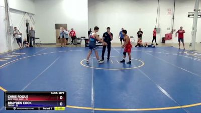 165 lbs 2nd Wrestleback (8 Team) - Chris Roque, New York Blue vs Brayden Cook, Texas