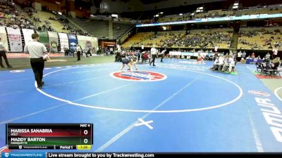 130 Class 2 lbs Semifinal - Maddy Barton, Marquette vs Marissa Sanabria, Holt