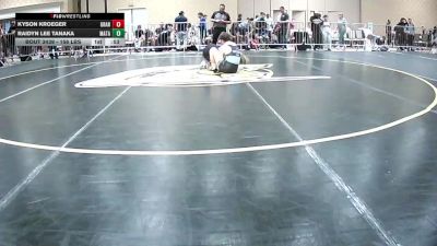 156 lbs Consi Of 16 #2 - Kyson Kroeger, Granite WC vs Raidyn Lee Tanaka, Matador WC