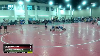 144 lbs Round 1 (6 Team) - Anthony Quarles, Indy Elite vs Benjamin Bouaphakeo, Nebraska Green Machine (Dev B)