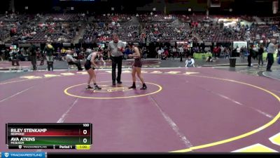 100 lbs Cons. Round 3 - Ava Atkins, McQueen vs Riley Stenkamp, Redmond