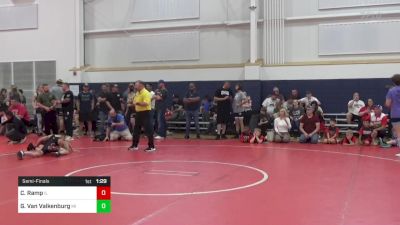 75-S lbs Semifinal - Cameron Ramp, IL vs Grayson Van Valkenburg, MI