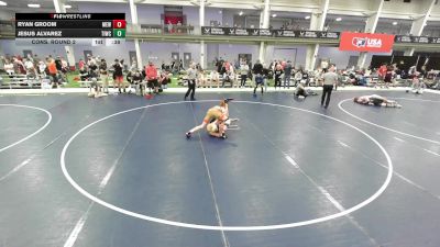 Junior Boys - 157 lbs Cons. Round 2 - Ryan Groom, Moyer Elite Wrestling vs Jesus Alvarez, Team Idaho Wrestling Club