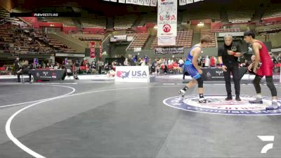 All Cadet Boys Freestyle Lower - 120 lbs Champ. Round 2 - Ahmad S. Niaizi vs Jackson Johnston, San Juan High School Wrestling