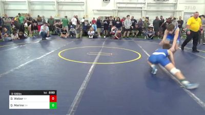 S-126 lbs Round Of 16 - Devon Weber, NY vs Quinton Marine, OH