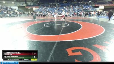 165 lbs Quarterfinal - Quinn Phillips, Omak Wrecking Crew Wrestling vs Anderson Fonda, Washington