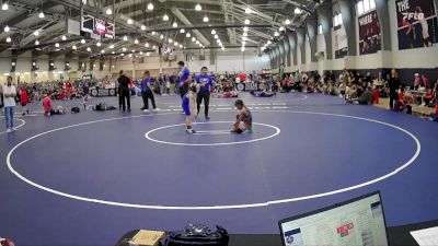 50 lbs Round 3 (6 Team) - Eliasz Esparza, Best Trained X All American - Red vs Captain Michaelsen, Mat Mayhem