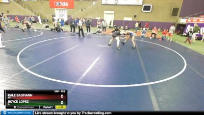 152 lbs Semifinal - Royce Lopez, IL vs Kale Baumann, MT