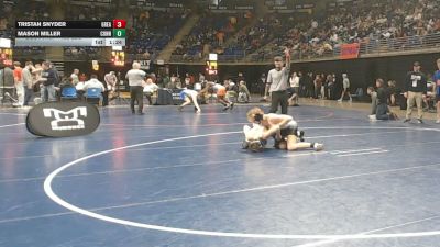 132 lbs Round Of 32 - Tristan Snyder, Greater Latrobe vs Mason Miller, Conneaut