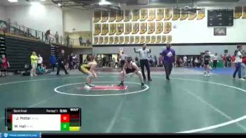 180 lbs Semifinal - James Potter, Indy West Wrestling Club vs Maximus Hall, Salem Lions Wrestling Club