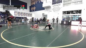 113 lbs Champ. Round 2 - Dylan Duszynski, Orange Lutheran vs James Burtonduron, Santa Monica