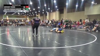 132 lbs Round 3 (6 Team) - Anthony Oubre, Brother Melchior vs Emiliano Hineman-Amador, Blackman WC