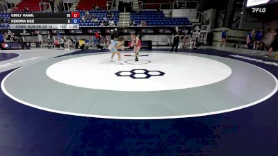 95 lbs Cons. Sub-rd Of 16 - Emily Hamil, OK vs Kendra Ege, IL